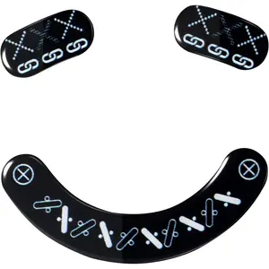 Glass  Skates for  Viper V2 Pro   Pads Smooth Durable  Mice Accessories (Printing )