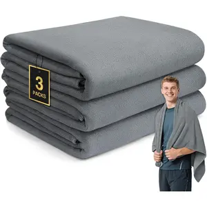 Microfiber Gym Towels for Showering Working Out Quick Dry Negative ions Large Middle Small Sizes Lightweight Gym Towel for Men Women Tennis  Towels for  Hot Yoga Fitness Essentials
