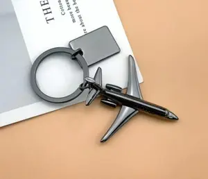 Creative Aircraft Keychain Simulation  Aircraft Model Key Chain For Men Pendant Aviation Enterprise and Creative Gift KeyRing