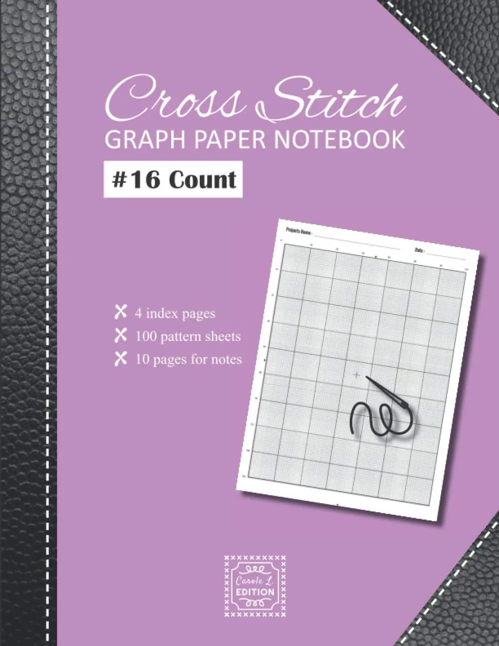 Cross Stitch Graph Paper notebook 16 count: v1-1 Create embroidery ...