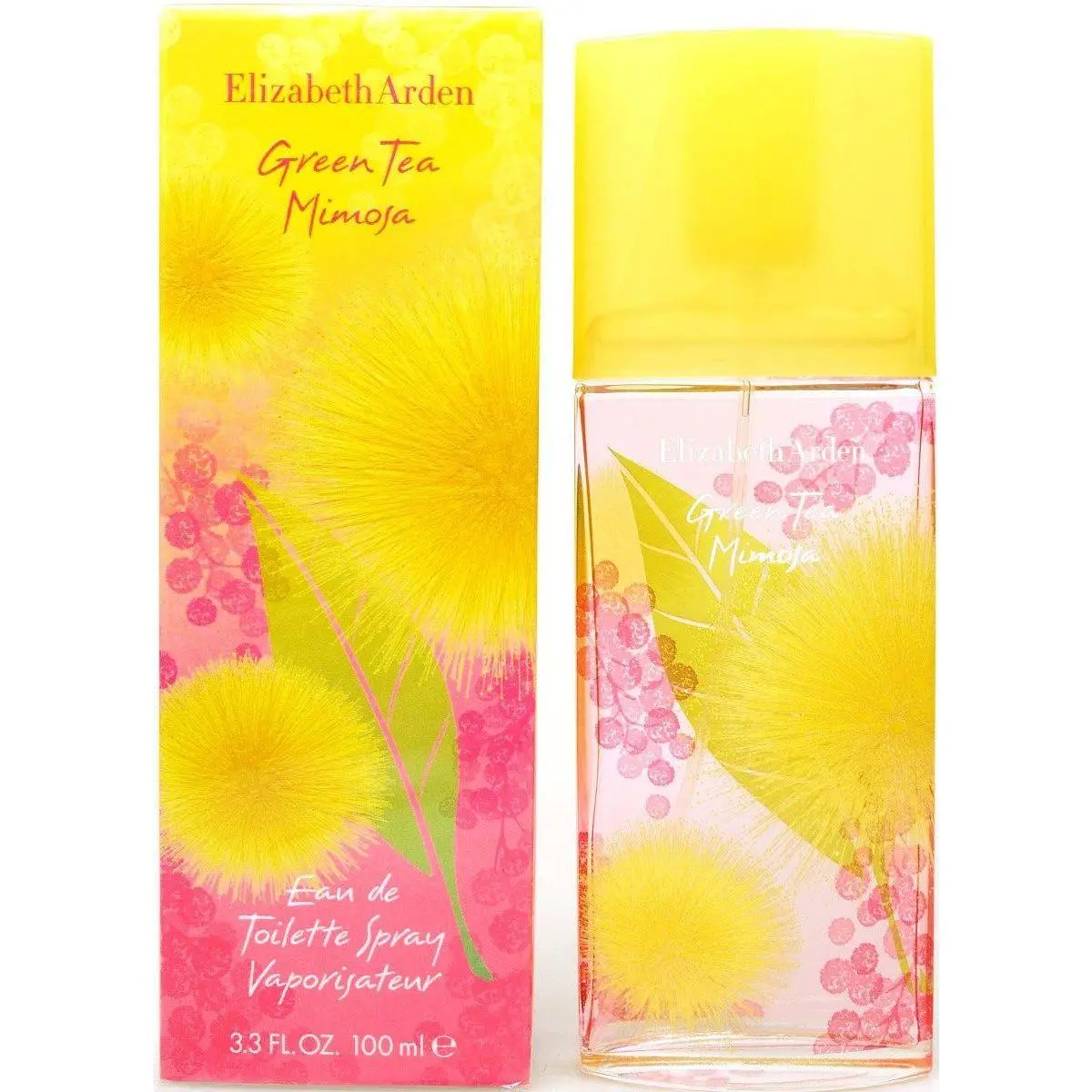 Elizabeth Arden Women's Green Tea Mimosa Eau de Toilette (EDT) Spray - 3.3 fl oz Clean Girl Fragrance, Fresh Floral Citrus Heliotrope Bubbly Scent, Feminine Graceful Energy, Mimosa Absolute, New Box, Clean Girl Perfume, Bubbly Aroma
