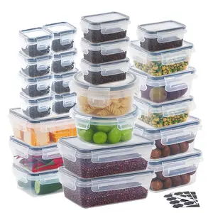 24pcs Sealed Food Storage Containers with Lids - Airtight, plastic food storage container,Leak-Proof Plastic Meal Prep Containers for Kitchen Storage, BPA-Free, PVC-Free Plastic, Microwave/Dishwasher Safe, with Labels and Pen,freezer safe