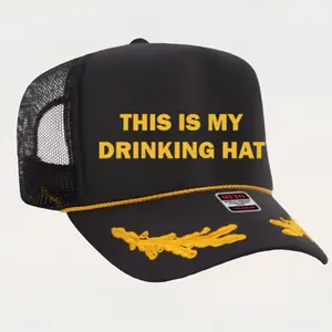 This Is My Drinking Hat Trucker Rope Hat