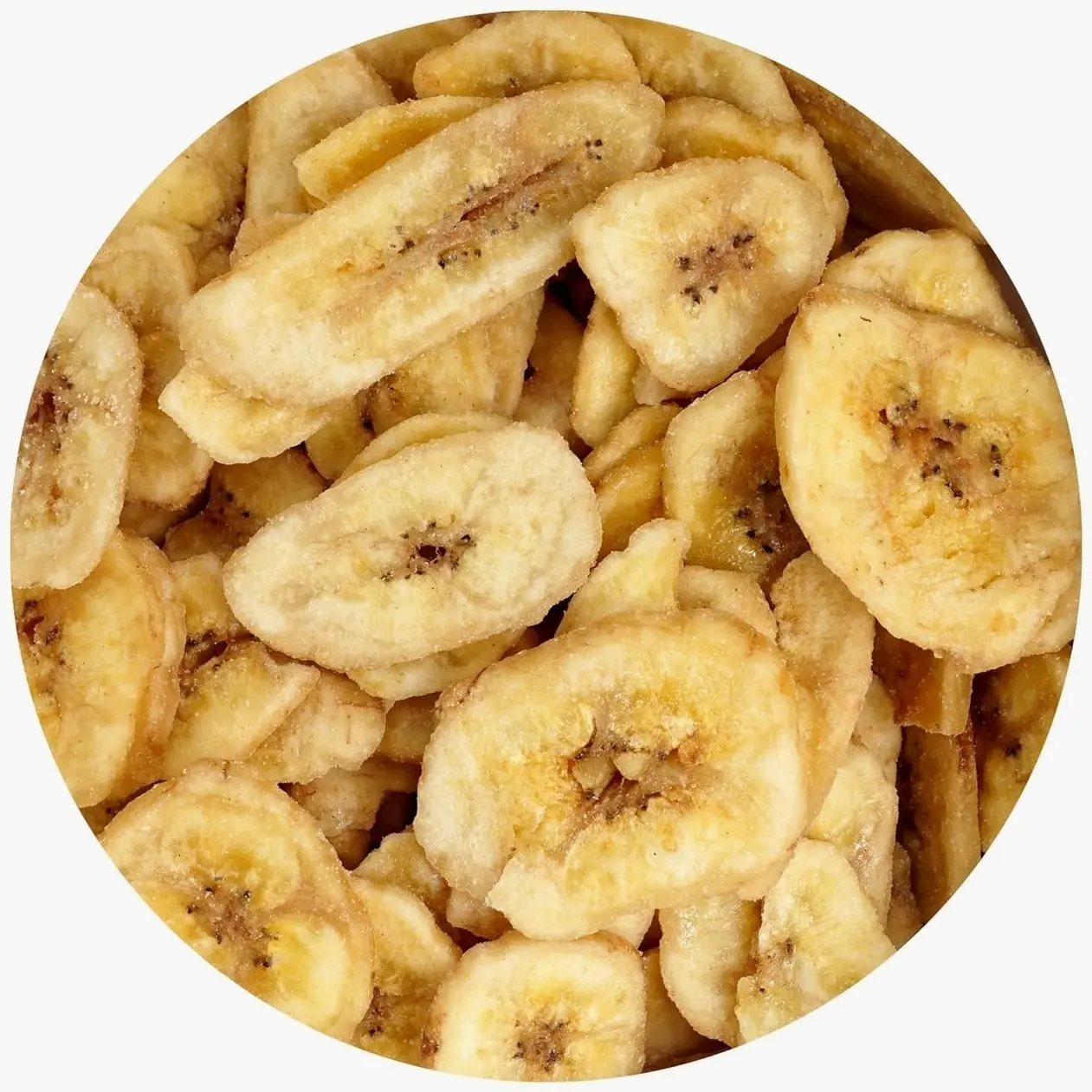 Dried Banana Chips, 1 Pound Bag Banana Chips, Dried Fruit, Dehydrated Bananas, The Hampton Popcorn & Candy Company