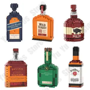 New Series Wine Bottle Building Blocks,Assemble Building Blocks,Creative Building Block,Ornaments, Home Decor,Creative Gifts