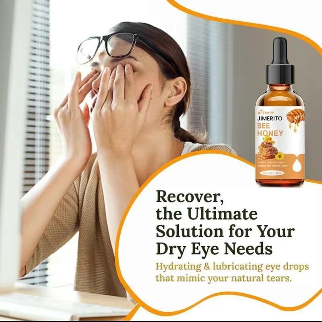 Honey Eye Drops Moisturizing Honey Eye Drops Refreshing Soothing for Dry Astringent Eyes Natural Ingredients Fast Acting Daily Use 30mL Moisturizer  Moisture Hydrate Hydrating Eyedrops