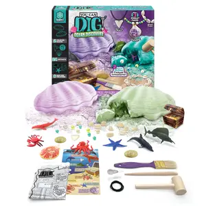 ArtSkills Epic Lab Dig Kit - Ocean Discovery STEM Treasure Hunting Science Kit with 30 Assorted Treasures and Tools Included