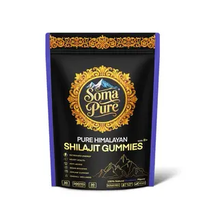 Soma Pure Pure Shilajit Resin Gummies Himalayan Superfood 9000mg - Natural Boost Himalayan Shilajit Resin Gummies for Daily Diet - Month Supply