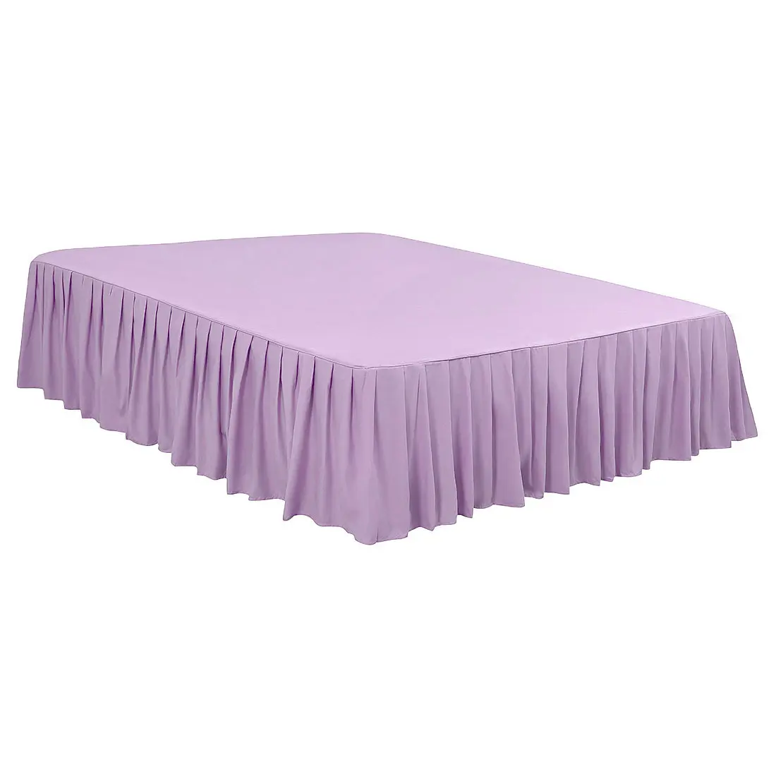 PiccoCasa Ruffled Bed Skirt Polyester Brushed Hotel Quality Durable Solid Wrinkle and Fade Bedroom 16 Inch Drop