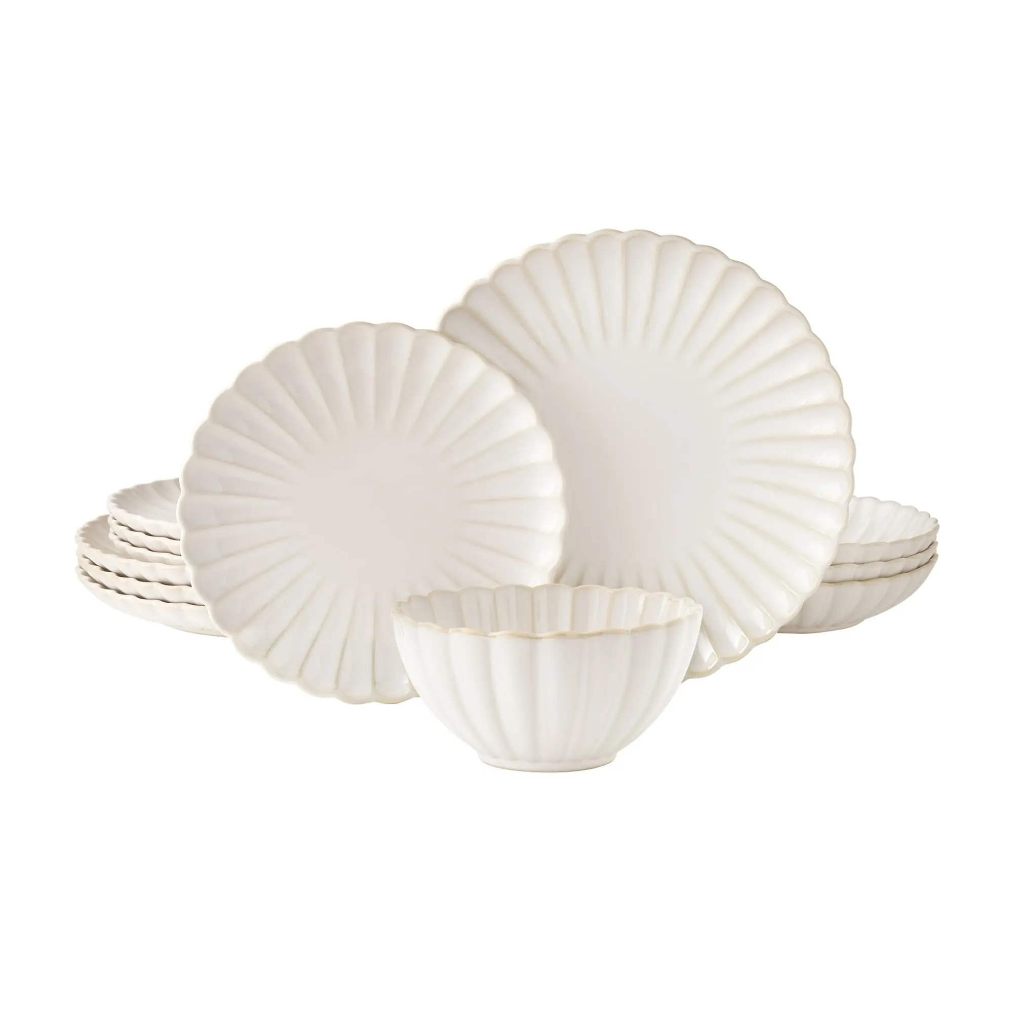 The Pioneer Woman Colette 12-Piece Stoneware Dinnerware Set