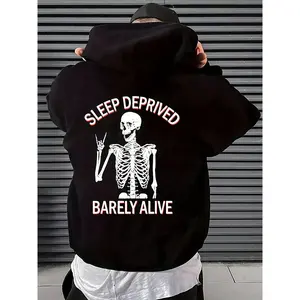 DEPRIVED MAXs Men's Comfortable Hoodies Sweatshirts Joggers Casual And Versatile Tops For Autumn And Winter As A Holiday Or Birthday Gift