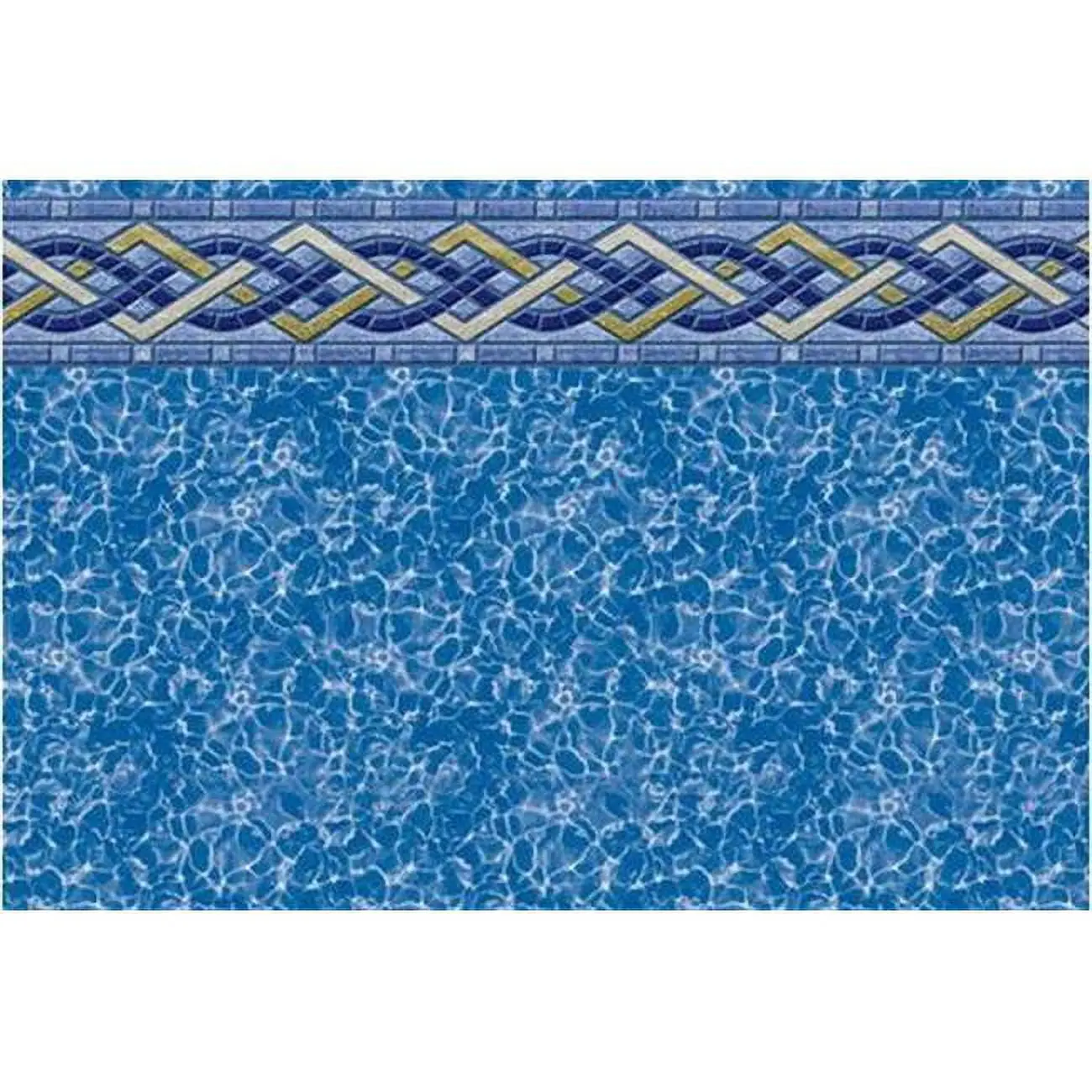 GLI Pool Products 24 ft. Round Brighton & Prism 52 in. EZ-Bead Standard 20 Gauge Liner - Attaches to top of steel pool wall, easy to attach, no bead receiver track, 1-way fit design, Attaches To The Top Of Steel Pool Wall