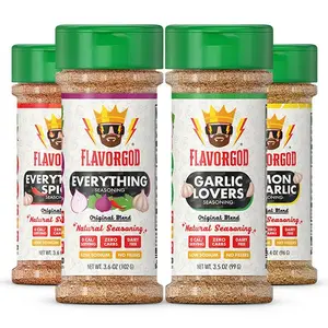 FlavorGod Classic Combo Set: Everything Seasoning, Garlic Lovers, Lemon & Garlic - Spice