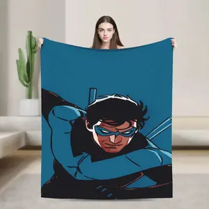 Dicks nightwing Graysons Warm Soft Blankets  Boy Girl Plush Bedding Throws Pattern Couch Chair Flannel Bedspread Sofa Bed Cover
