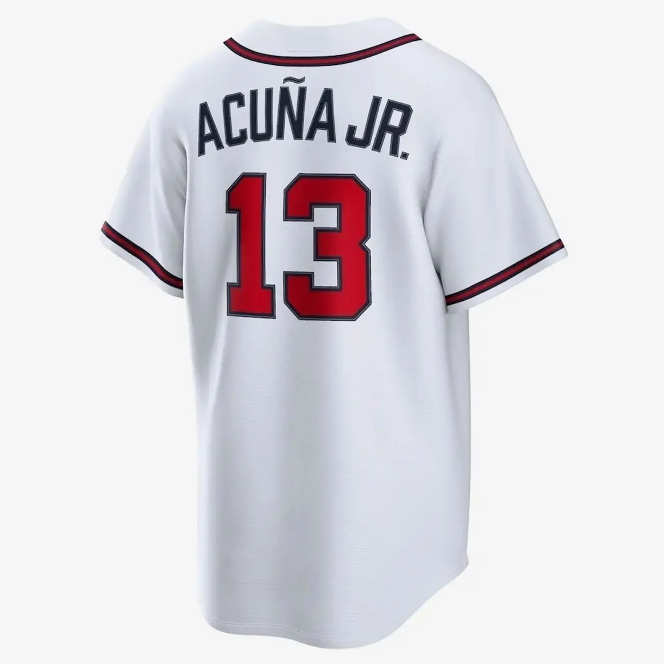 Unisex Baseball Atlanta USA Acuña Jr. 13 Home Replica Jersey - White