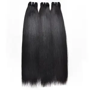 Vietnamese Hair Luxury Salon Quality 3 Bundles Straight Human Hair Virgin Vietnamese Hair No Shedding Tangle Free Nature Black