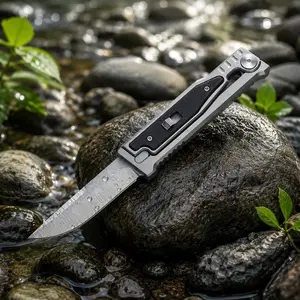 Creative EDC Utility Knife, High-Quality Stainless Steel Blade, CNC Aluminum Handle Handle For Camping, Hiking & Daily Use