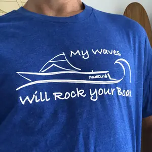 "My Waves will Rock your Boat" NautiCurl SoftFeel T-Shirt