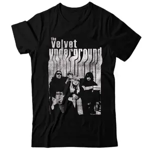 Velvet Underground Band Retro Music Short Sleeve New T-Shirt Cotton Fabric Casual Classic