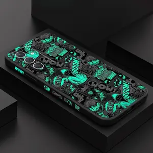 Middle Finger Bats Case For Samsung A56 A36 A54 A34 A73 A53 A33 A72 A52 A32 A35 A55 4G 5G Shockproof Protective