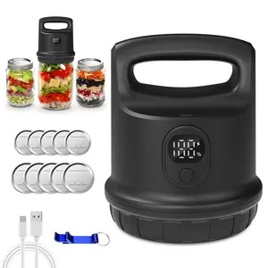 Wireless Vacuum Sealer for Mason Jars One-Touch Operation 2000mAh Battery Dual-Mode Smart Preserves Freshness Saves Space