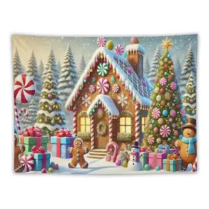 Transform a Blank Wall into Whoville! This Vibrant Scene is an Instant Holiday Mood Booster. #WhovilleDecor #ChristmasTapestry #FestiveVibes