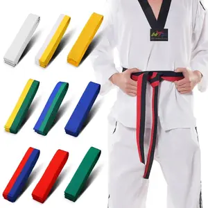 1PCS Martial Arts Karate Judo Taekwondo Professional Belts Judo Jiu jitsu Standard Tapes Protective Waistband sparring gear