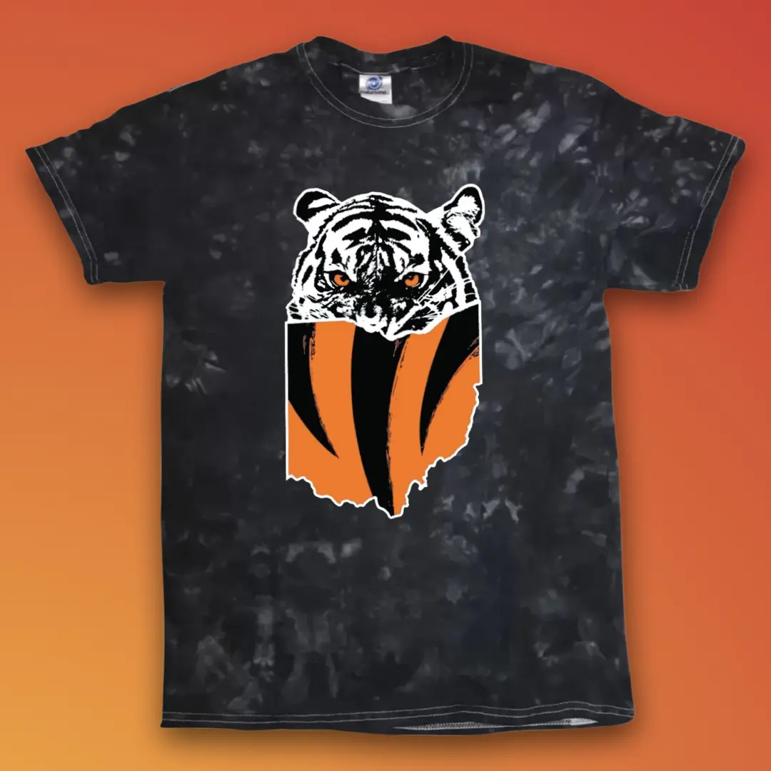Crystal Wash Cincinnati Bengals Inspired Tee