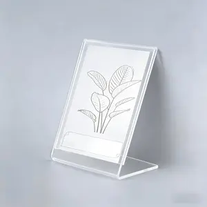 Transparent Acrylic Photo Frame Clips for Home Office and Dorm Decor, Elegant Polystyrene Display Stands for Pictures, High Quality Frame