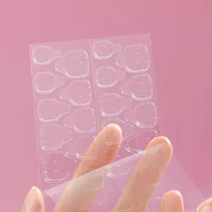 Transparent Double-Sided Self-Adhesive Nail Glue Sticker, 120pcs Jelly Nail Tape Stickers for False Press On Nails Manicure, Nail Supplies, Valentine's Day Gift, Nail Art Tool