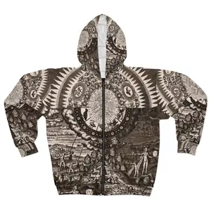 Hermetic Alchemy Esoteric Wisdom Spiritual Tantric Unisex Zip Hoodie