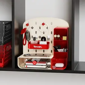 Desk Storage Box, Desktop Storage Organizer, Desk Organizer, Desk Organizer Tidy, Stationery Storage Box, Home Organizer for Office, School, Home