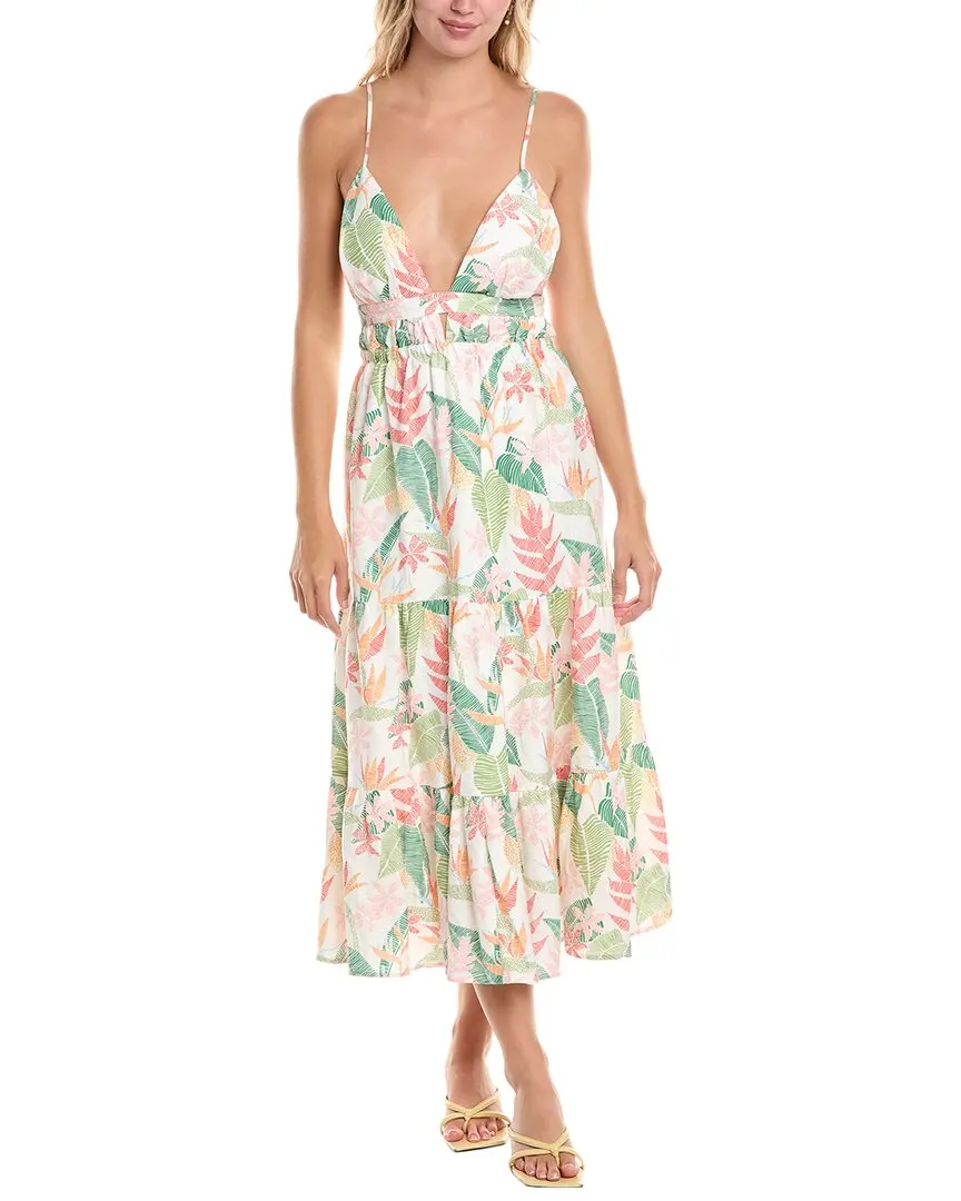 Tori Richard Takes 2 To Mango Heidi Linen-Blend Maxi Dress
