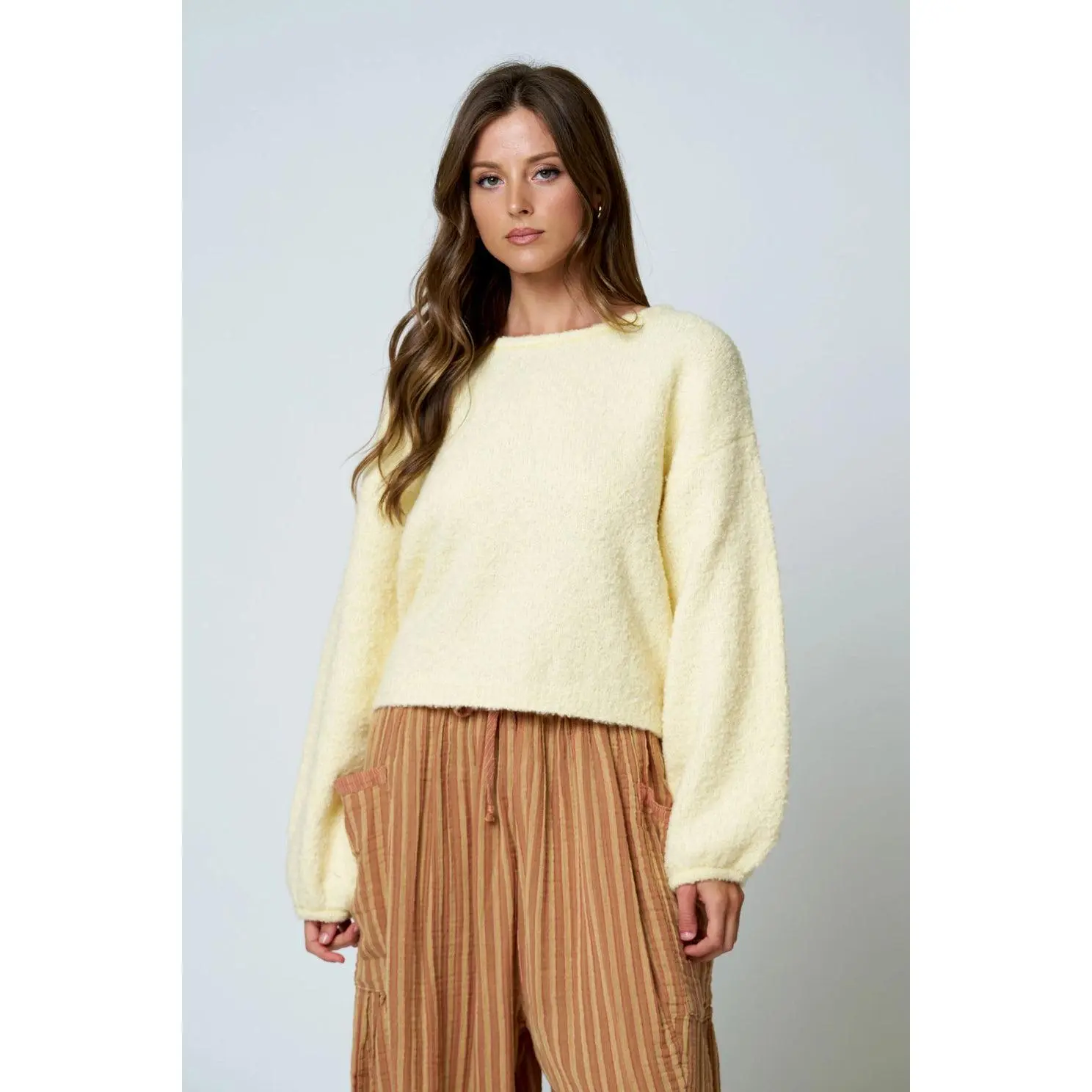 Butter Yellow Cloud Sweater