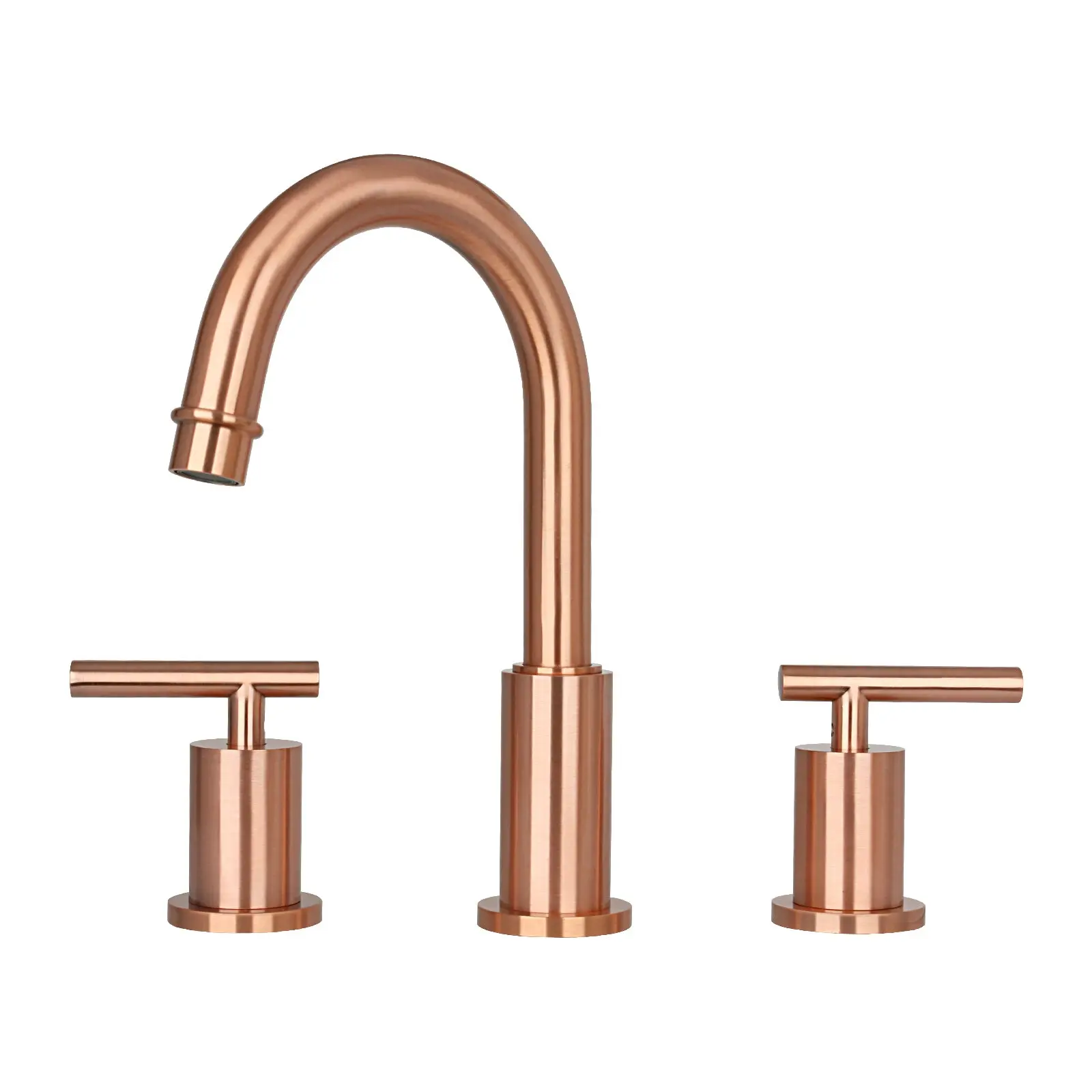 Two-Handle Copper Widespread Bathroom Sink Faucet