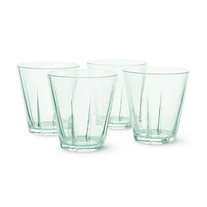 Rosendahl GC Recycled Tumbler Clear Green 4 Pcs H 3.7in 8.8 oz