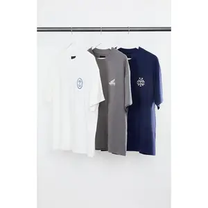 Pacsun Men's 3 Pack Neutral Embroidered T-Shirts