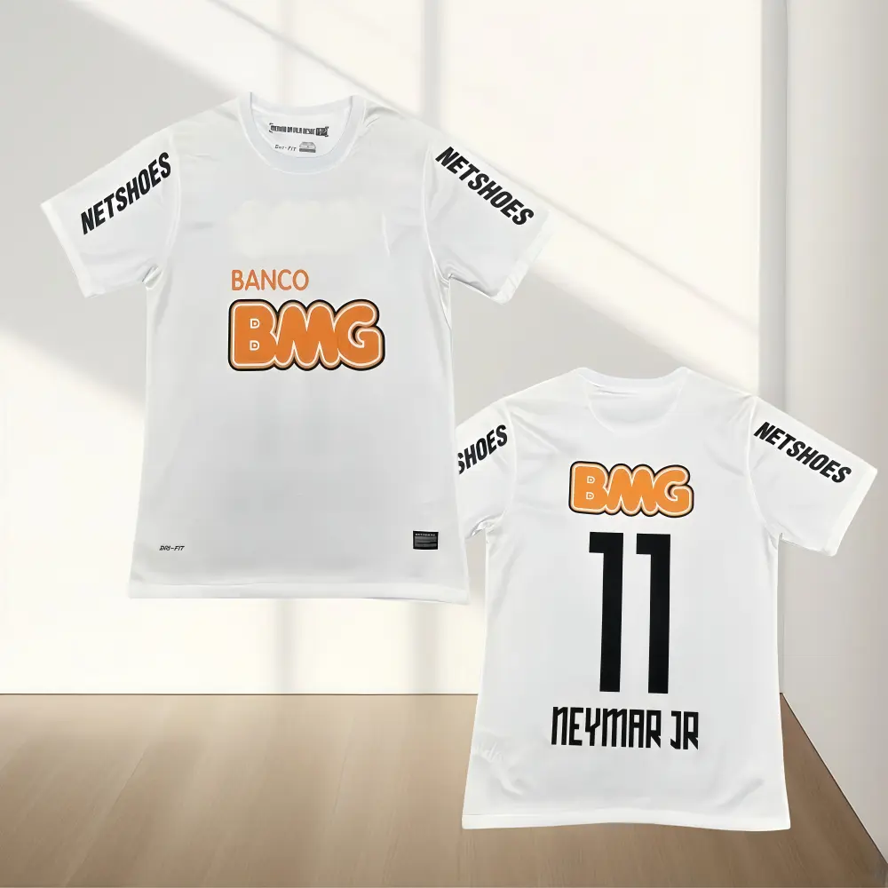 11/12 Season Home White Short-Sleeve Neymar#11 Soccer Jersey