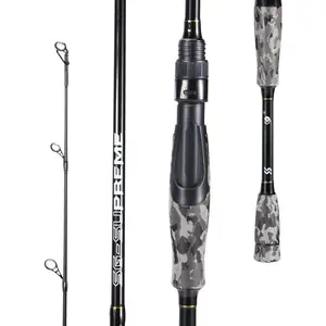 Fishing Rod - Medium 2 count Graphite Composite Blank Spinning & Casting Rod, Camouflage EVA Grip, Smooth Transition Fishing Pole