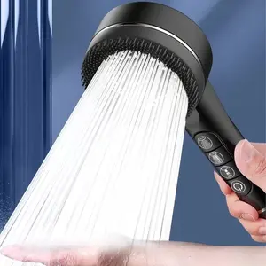 Stylish piano key multicolor shower head with Prague style appearance and home pressure boosting system, durable single pressure structure for home bathrooms, apartments and rentals, Pressure Showerhead