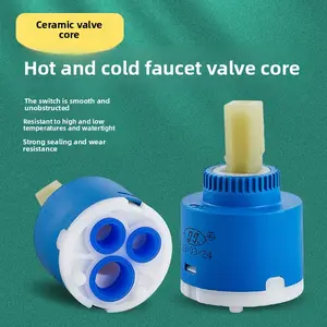 Universal Hot Cold Water Faucet Valve Cartridge Replacement Core for Kitchen Bathroom Mixer Tap Complete Repair Kit
