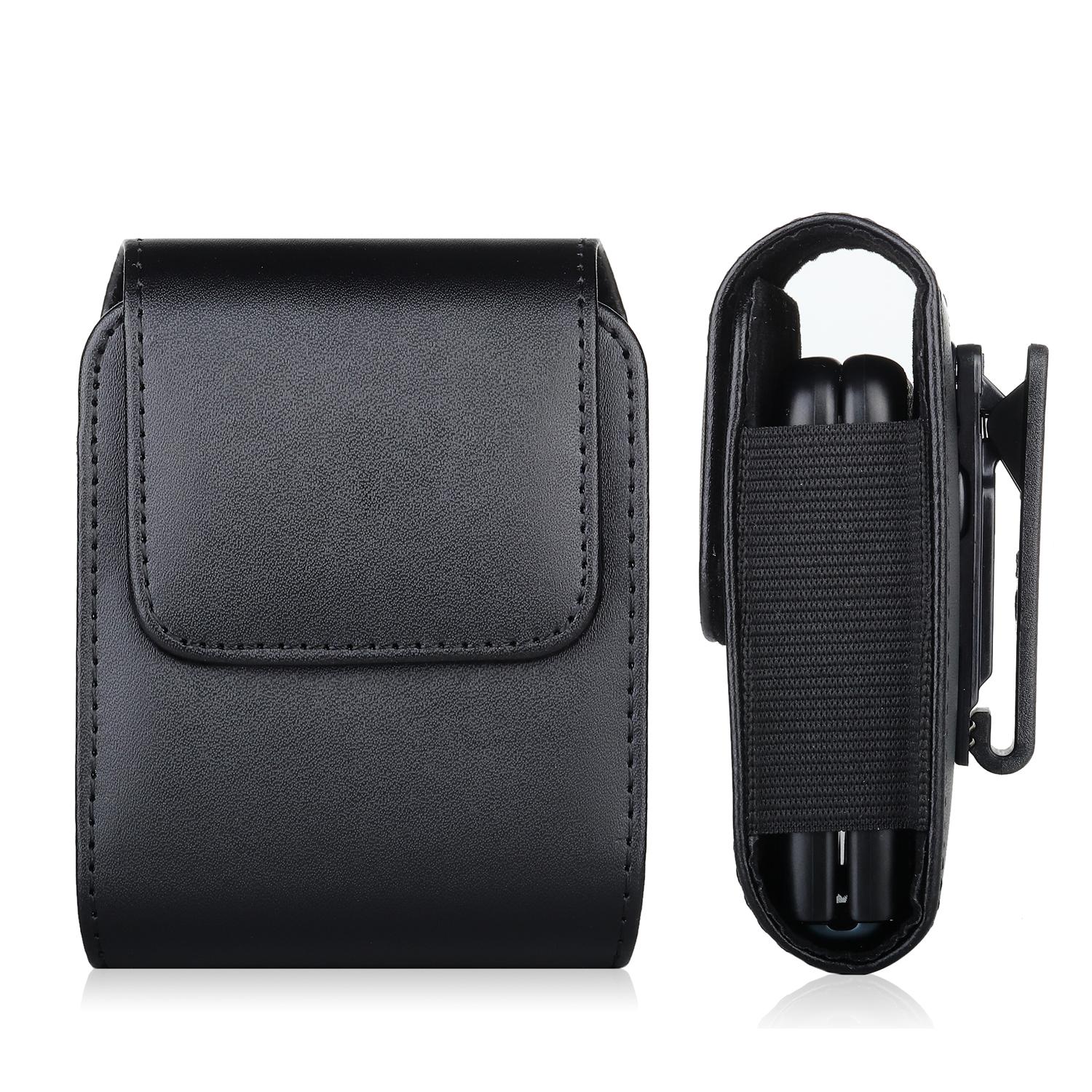 Cell Phone Holster Pouch PU Leather For Man 360°Belt Clip Strong Magnet Carrying Perfect For Outdoor Daily Use For iPhone17/16 Pro Max/Samsung S25 Ultra/Google Pixel