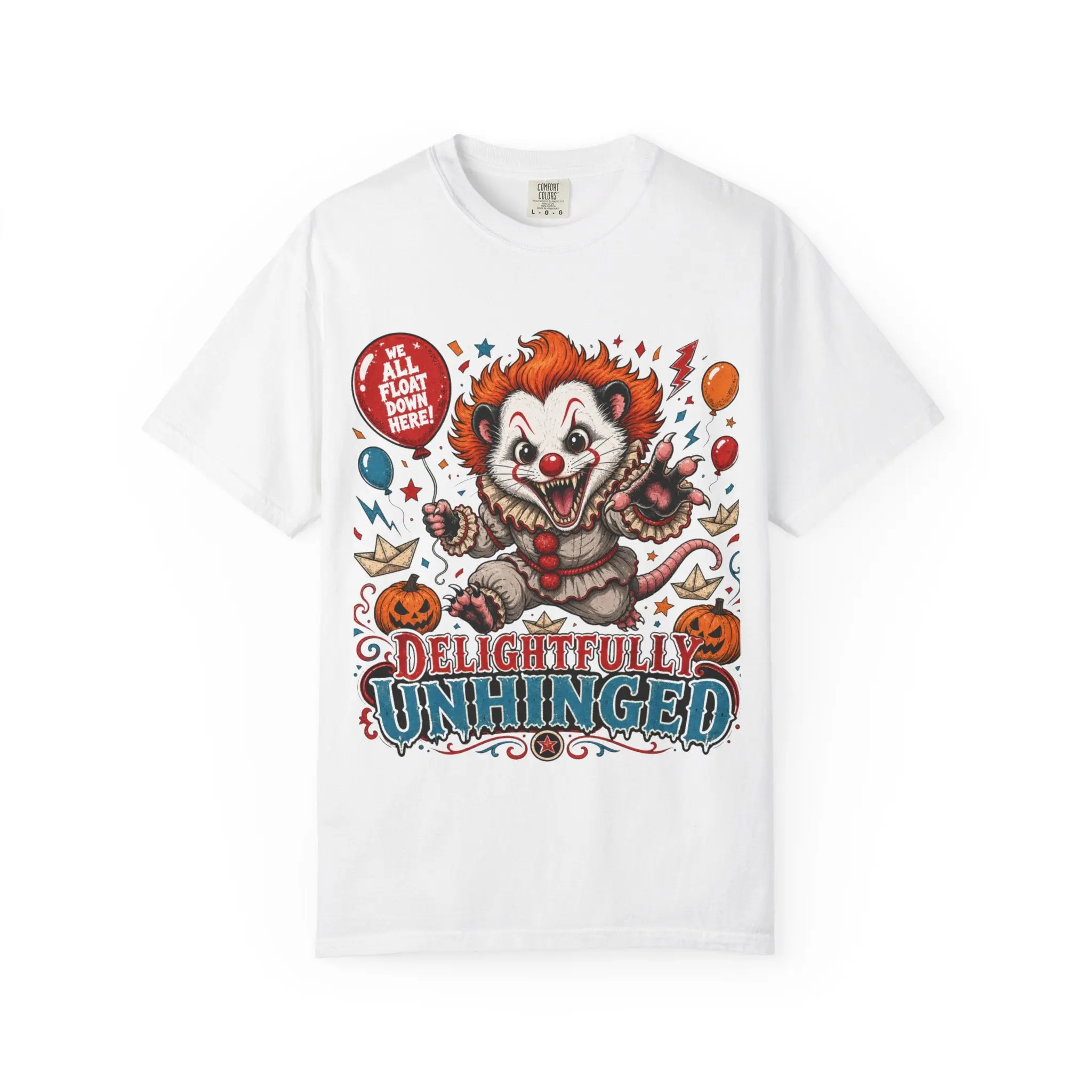 Delightfully Unhinged Clown Tee Menswear Top