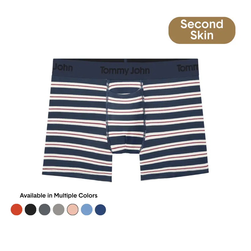 Tommy John Men's Second Skin 4" Trunk & Boxer Briefs | Luxury Soft Modal Fabric, Contour Pouch, Stay-Put Waistband Menswear Spandex