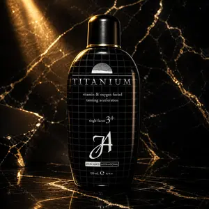 John Abaté Titanium Max Tanning Lotion | Tingle Factor 3+ | Oxygen Fueled | Maize Extract | Advanced Tanners | 8 oz