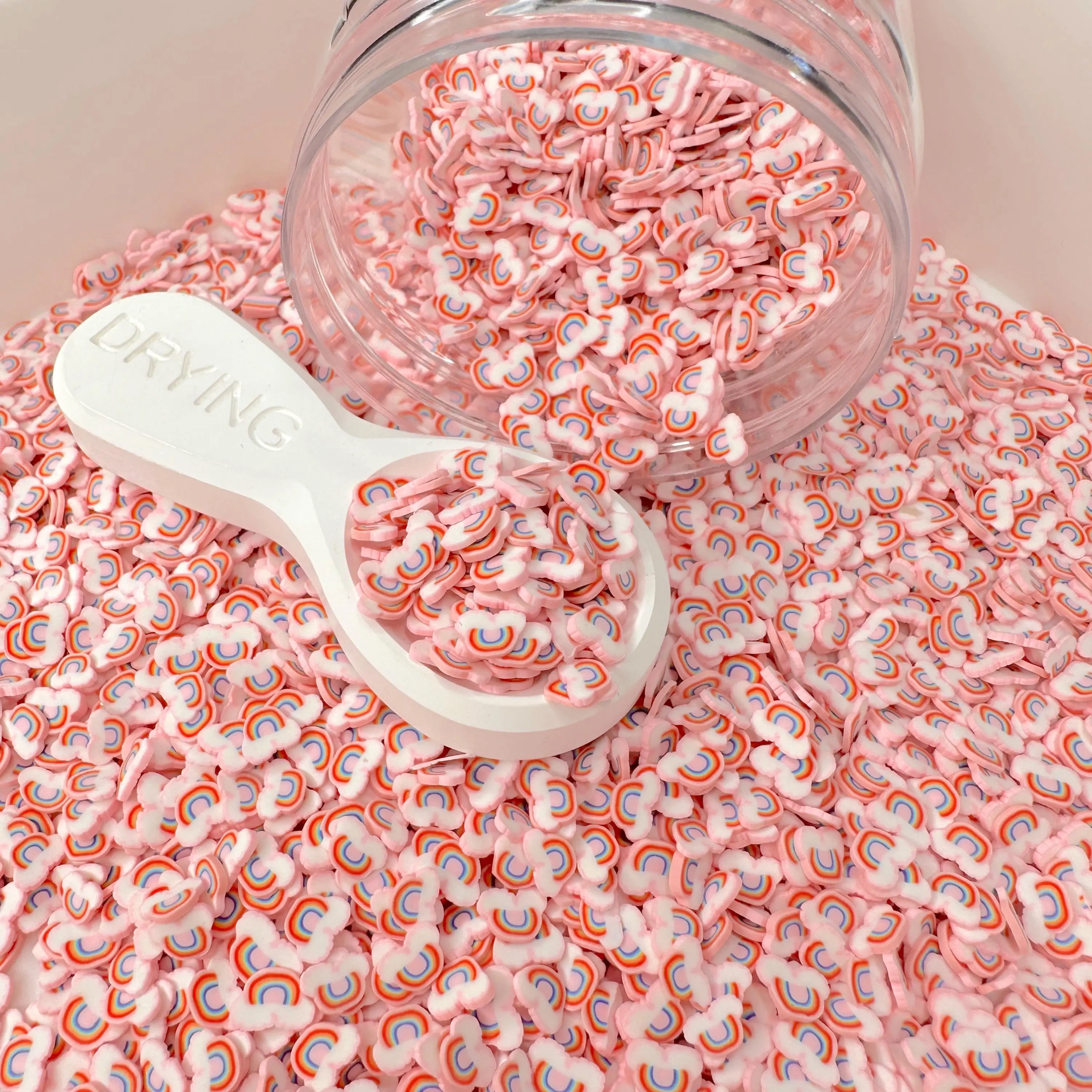 5MM Pink Rainbow, Sky Polymer Clay Sprinkle (NOT EDIBLE) D37-22