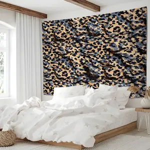 Leopard Print Tapestry, Retro Style Leopard Print Art Tapestry, Soft Comfortable, Multiple Sizes Available, Creating Bedroom Aesthetics & Bohemian-Style Background Wall Decorations