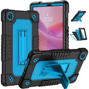 Tablet Case for  Tab  (TB305FU) 8.7 inch Heavy Duty Shockproof Protection Cover with  Strap Kickstand for  Tab K9 8.7 inch 2025 (Model: TB305FU) / Tab  (BlackBlue)
