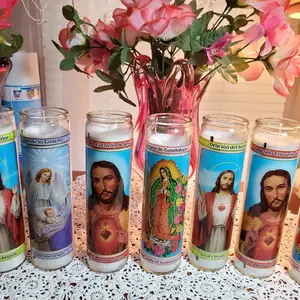Religious Candles - Decorative Candles for Prayer and Spiritual Reflection - Ornaments