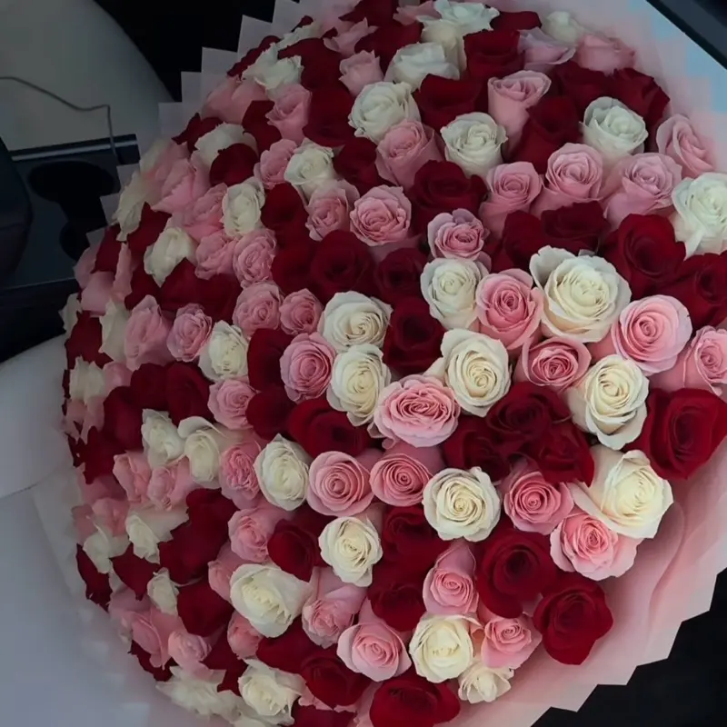200 Mix Roses - Assorted Colors for Elegant Arrangement Decor Decorative Ornaments
